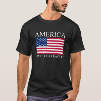 Amerika hou ervan of laat het T Shirt nieuwheid 4e