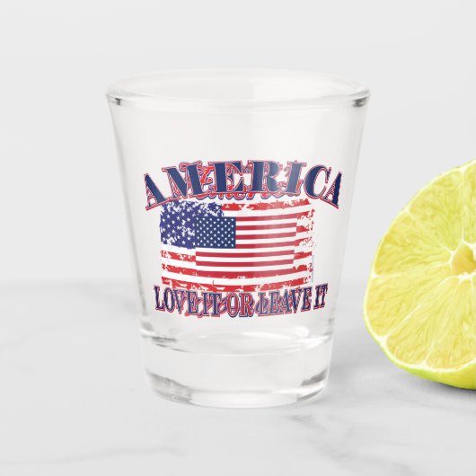 Amerika: hou ervan of verlaat het shot glas (Voorkant)