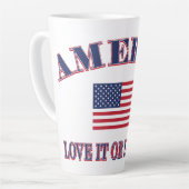 Amerika: hou het of laat het latte mok (Linkerhoek)