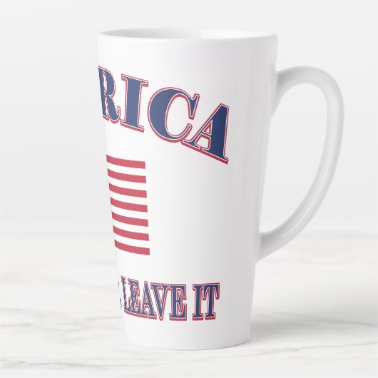 Amerika: hou het of laat het latte mok (Rechts)