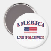 Amerika: hou het of laat het magneet (Voorkant / Achterkant)