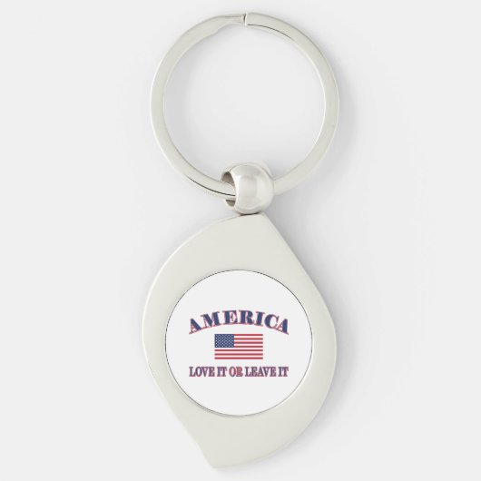 Amerika: hou het of laat het sleutelhanger (Voorkant)