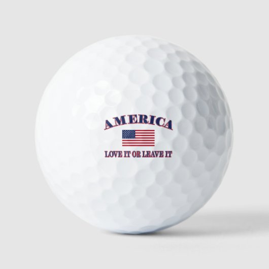 Amerika: hou het of verlaat het golfballen (Voorkant)