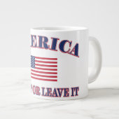 Amerika: hou het of verlaat het grote koffiekop (Voorkant rechts)