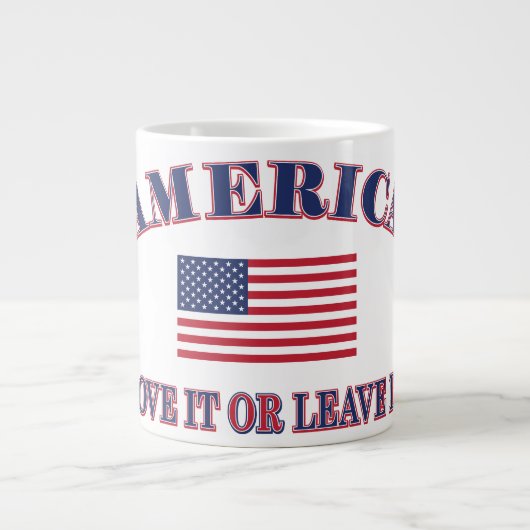 Amerika: hou het of verlaat het grote koffiekop (Voorkant)