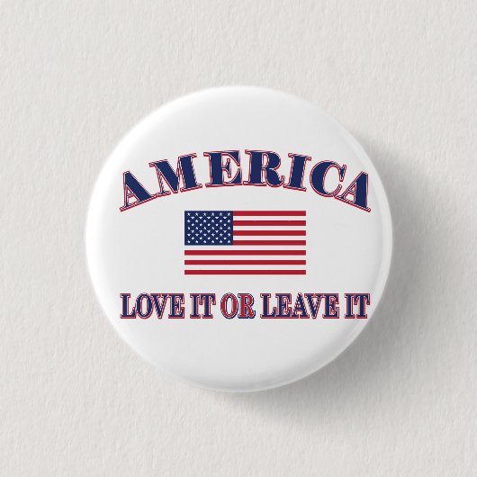 Amerika: hou het of verlaat het ronde button 3,2 cm (Voorkant)