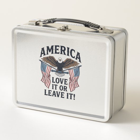 Amerika Houd Ervan Of Verlaat Het Patriottische Ad (Voorkant)