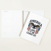 Amerika Houd Ervan Of Verlaat Het Patriottische Ad Planner (Display)