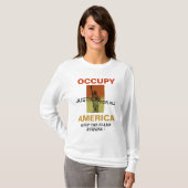 AMERIKA HOUDEN DE VLAMBURGER. T-SHIRT (Voorkant volledig)