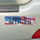 Amerika houdt er van of laat het achter bumpersticker (Op auto)