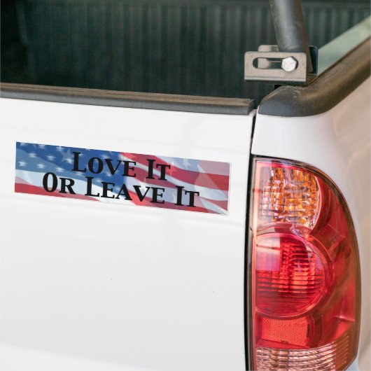 Amerika houdt er van of laat het achter bumpersticker (Op Truck)
