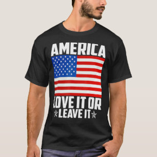 Amerika houdt er van of laat het achter t-shirt
