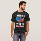 Amerika houdt ervan of geeft het terug in Amerika T-shirt (Voorkant volledig)