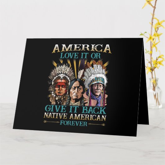 Amerika houdt ervan of geeft het terug inheemse Am Kaart (Gele Bloem)