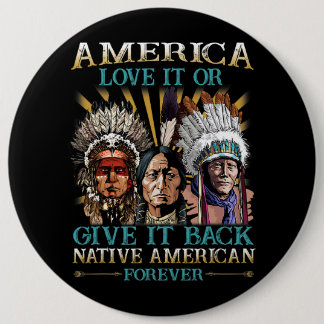 Amerika houdt ervan of geeft het terug inheemse Am Ronde Button 6,0 Cm