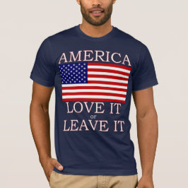 Amerika houdt ervan of laat het Mannen donkere T-s T-shirt
