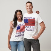Amerika houdt ervan of laat het Vlag Mannen T-shir T-shirt (Unisex)