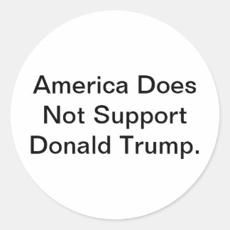 Amerika houdt niet van Donald Trump Hankamer Artju Ronde Sticker