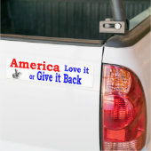 amerika houdt van of geeft terug bumpersticker (Op Truck)