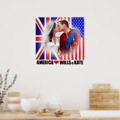 Amerika houdt van Prince William & Kate Poster (Keuken)