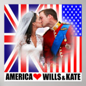 Amerika houdt van Prince William & Kate Poster (Voorkant)