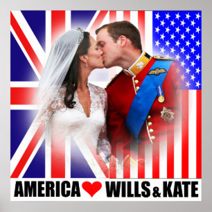 Amerika houdt van Prince William & Kate Poster