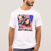 Amerika houdt van Prince William & Kate Shirt (Voorkant)
