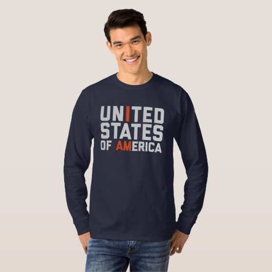 Amerika Ik ben T-shirt (Voorkant volledig)