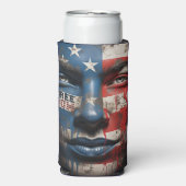 Amerika in elke slok seltzer blikjeskoeler (Seltzer Voorkant)