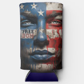 Amerika in elke slok seltzer blikjeskoeler (Voorkant)