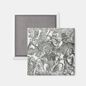 Amerika in Flames Magneet (Voorkant / Achterkant)