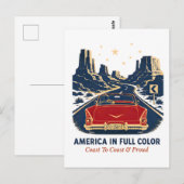 Amerika in Kleur Postkaart (Voorkant / Achterkant)