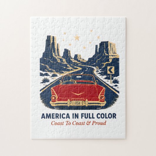 Amerika in Kleuren Puzzel (Verticaal)