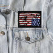 Amerika in nood - Omgekeerde vlag Button (Insitu)