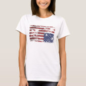 Amerika in nood - Omgekeerde vlag T-shirt (Voorkant)