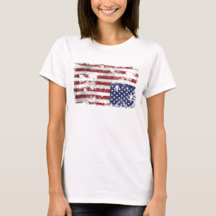Amerika in nood - Omgekeerde vlag T-shirt