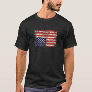 Amerika in nood ondersteboven Flag T Shirt