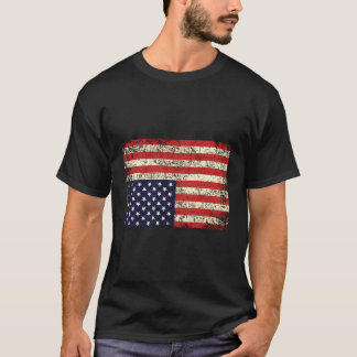 Amerika in nood ondersteboven vlag t-shirt