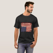 Amerika in nood ondersteboven vlag t-shirt (Voorkant volledig)