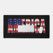 AMERIKA in vlagtekst Bureaumat (Keyboard & Muis)