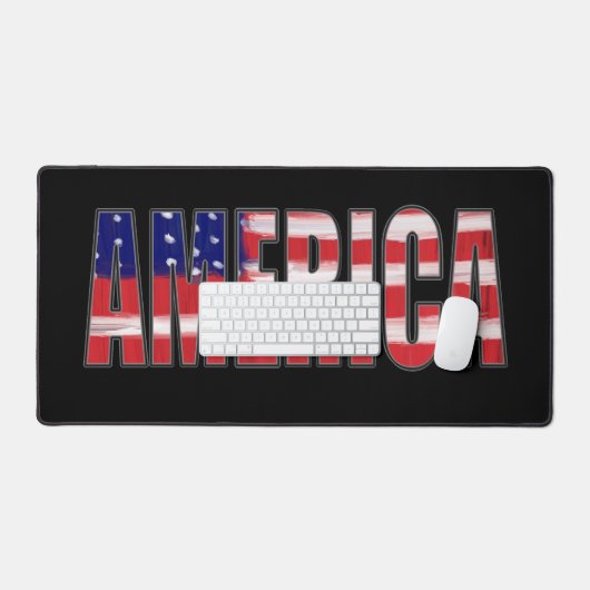 AMERIKA in vlagtekst Bureaumat (Keyboard & Muis)