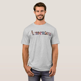 Amerika in Vuurwerk T-shirt