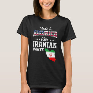 Amerika Iraanse delen Iran kaart VS vlag voorouder T-shirt