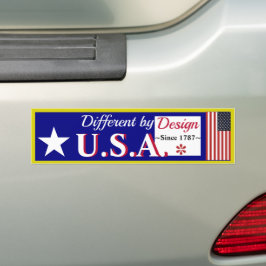 Amerika IS Anders Door Design Bumpersticker