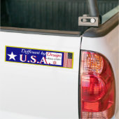 Amerika IS Anders Door Design Bumpersticker (Op Truck)