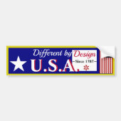 Amerika IS Anders Door Design Bumpersticker (Voorkant)