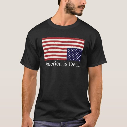 Amerika is dood t-shirt (Voorkant)