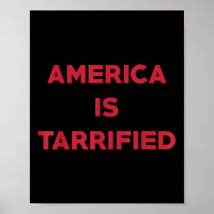 Amerika is doodsbang voor grappig politiek poster