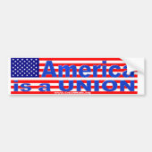 Amerika is een EU-sticker Bumpersticker (Voorkant)