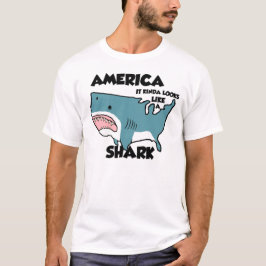 Amerika is een haai (of zie de nieuwe noodlijdende t-shirt